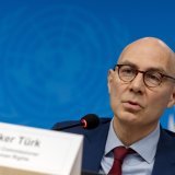 Le Haut commissaire aux droits de l'homme Volker Türk estime que les sanctions américaines contre des ONG palestiniennes favorisent la perpétration de crimes internationaux (archives). KEYSTONE/SALVATORE DI NOLFI